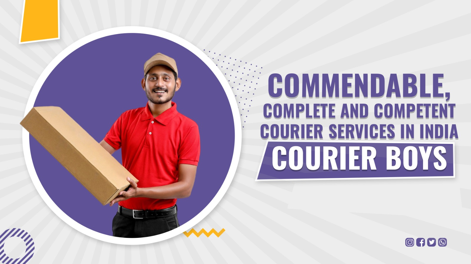 Commendable, Complete and Competent Courier Services in India: Courier Boys